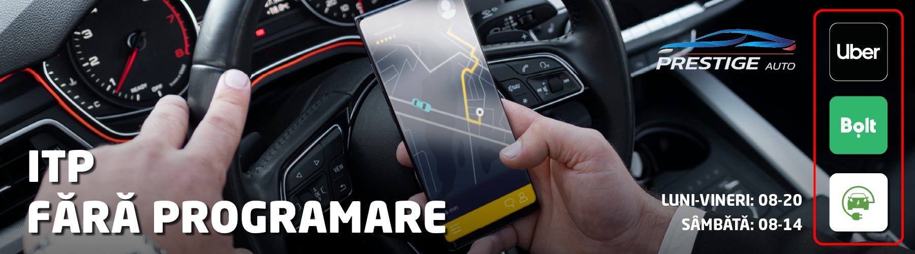 ITP FARA PROGRAMARE! UBER, BOLT, EV (masini electrice)